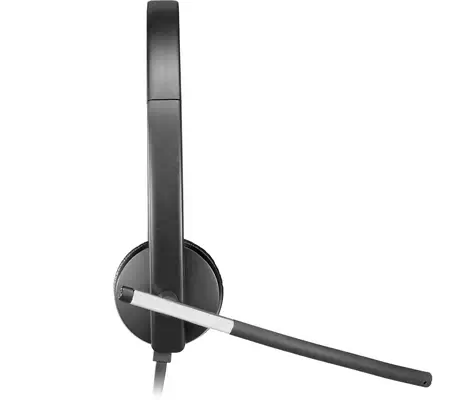 Logitech 981-000514 casque Avec fil Arceau Bureau/Centre d'appels USB Type-A Noir, Argent - Casque Micro - visuel 3