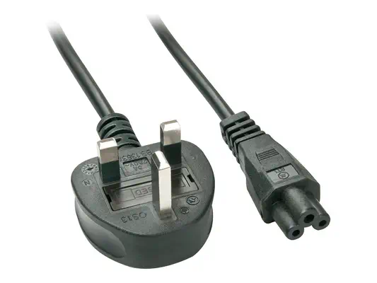 LINDY 2m UK Mains Plug to IEC C5 - Lindy - Câble divers - visuel 1