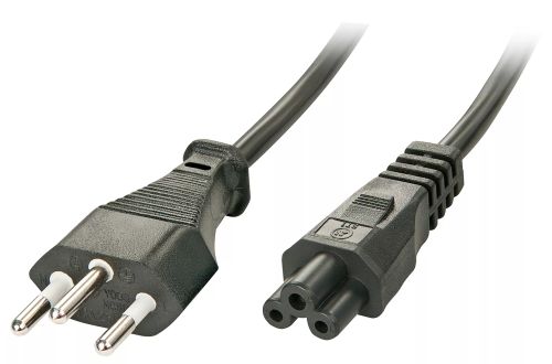 Vente Câble divers LINDY 2m Swiss to IEC C5 Power Cable