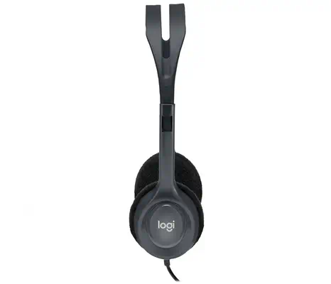 Logitech 981-000593 écouteur/casque Avec fil Arceau Bureau/Centre d'appels Logitech - visuel 1 - hello RSE - MICROPHONE ROTATIF