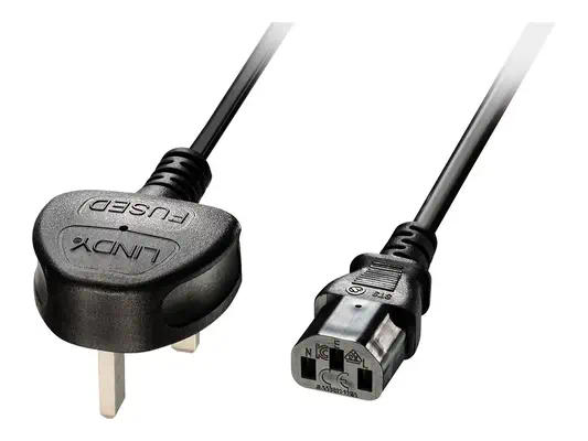 LINDY 2m IEC mains lead UK - Lindy - Câble divers - visuel 2