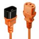 Achat LINDY 2m IEC Extension Lead Orange sur hello RSE - visuel 1