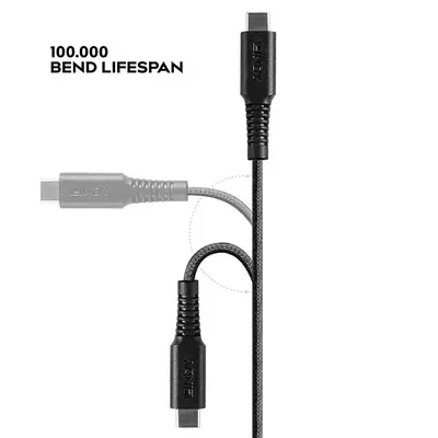 LINDY 1m reinforced USB Type C to Lightning charging Cable - Lindy - Câble USB - visuel 4