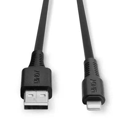 LINDY 2m USB to Lightning Cable black Charge and sync - Lindy - Câble USB - visuel 4