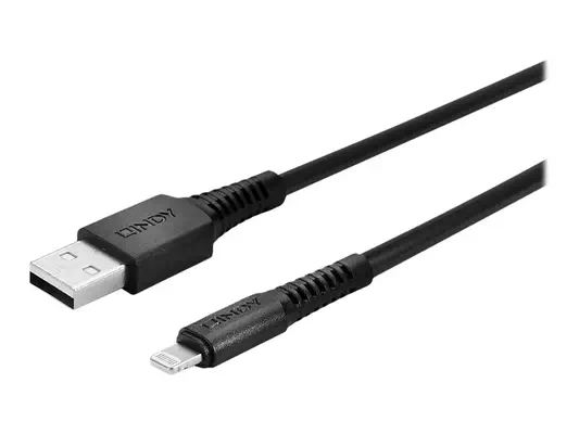LINDY 2m USB to Lightning Cable black Charge and sync - Lindy - Câble USB - visuel 1