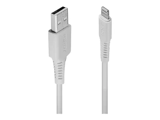 LINDY 3m USB to Lightning Cable white Charge and sync - Lindy - Câble USB - visuel 5