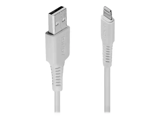 LINDY 3m USB to Lightning Cable white Charge and sync - Lindy - Câble USB - visuel 3