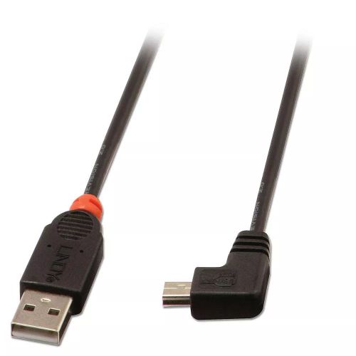 Vente Câble USB LINDY USB 2.0 Type A/Mini-B 90 1m Mini-B plug right angled sur hello RSE