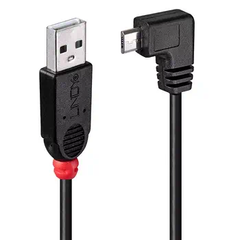 Achat LINDY USB 2.0 Type A/Micro-B 90 2m Mini-B plug right angled - 4002888319775