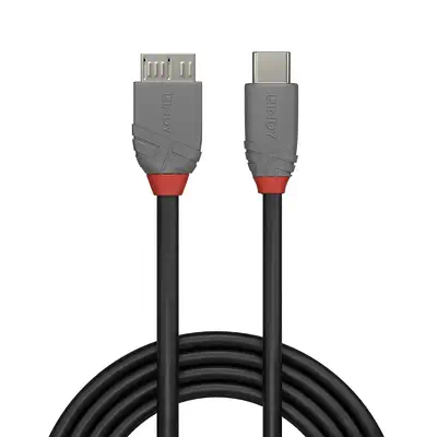 LINDY 0.5m USB 3.2 Type C to Micro-B Cable Anthra Line - Lindy - Câble USB - visuel 2