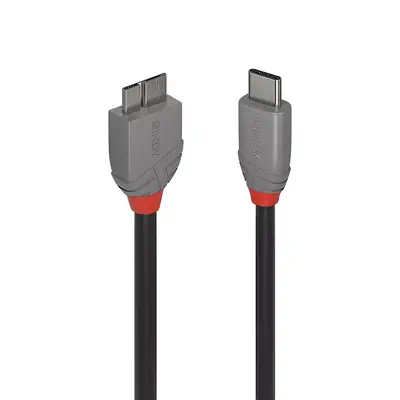 LINDY 1m USB 3.2 Type C to Micro-B Cable Anthra Line - Lindy - Câble USB - visuel 1