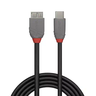 LINDY 1m USB 3.2 Type C to Micro-B Cable Anthra Line - Lindy - Câble USB - visuel 2