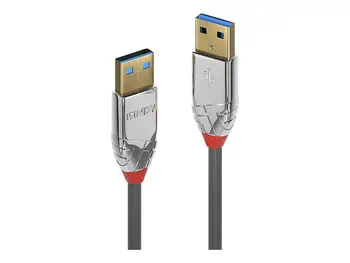 LINDY 0.5m USB 3.0 Type A/A Male/Male Cable Cromo Line livraison gratuite