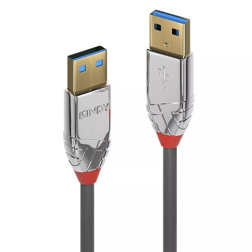 Revendeur officiel LINDY 0.5m USB 3.0 Type A/A Male/Male Cable Cromo Line