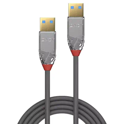 Vente LINDY 0.5m USB 3.0 Type A/A Male/Male Cable Lindy au meilleur prix - visuel 2