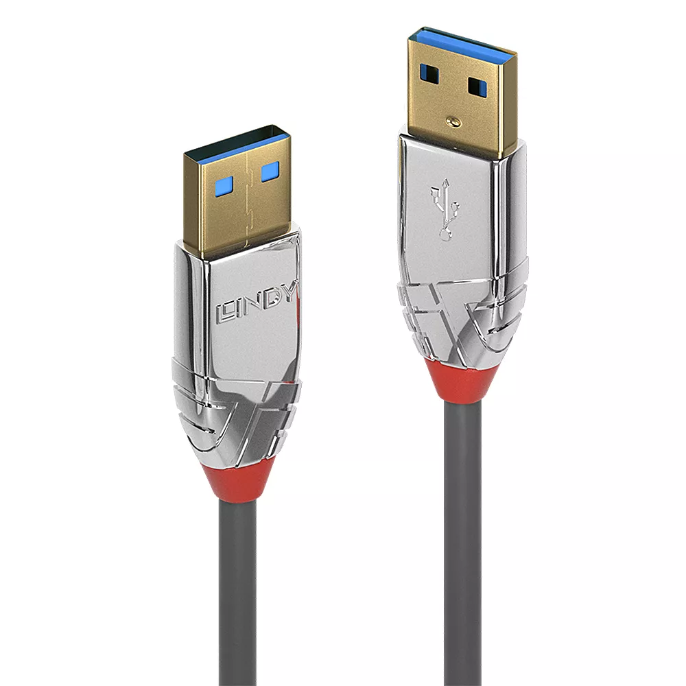 Achat LINDY 1m USB 3.0 Type A/A Male/Male Cable Cromo Line au meilleur prix