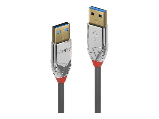 LINDY 5m USB 3.0 Type A/A Male/Male Cable Cromo Line - Lindy - Câble USB - visuel 2