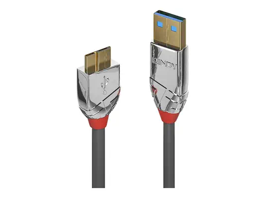LINDY 1m USB 3.0 Type A/Micro-B Cable Cromo Line 5Gbit/s - Lindy - Câble USB - visuel 3