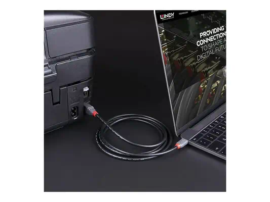 LINDY 2m USB 3.2 Type C to B Cable Anthra Line - Lindy - Câble USB - visuel 1