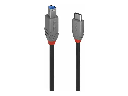 LINDY 3m USB 3.2 Type C to B Cable Anthra Line - Lindy - Câble USB - visuel 2