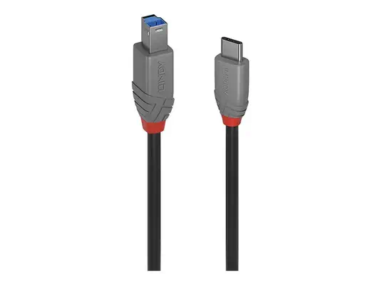 LINDY 3m USB 3.2 Type C to B Cable Anthra Line - Lindy - Câble USB - visuel 4