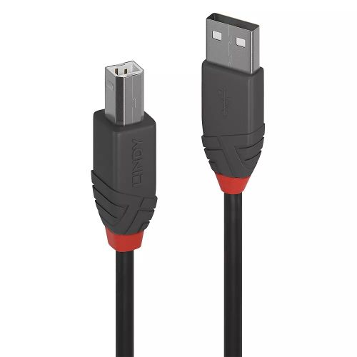 Revendeur officiel Câble USB LINDY Câble USB 2.0 Type A vers B Anthra Line 0.2m