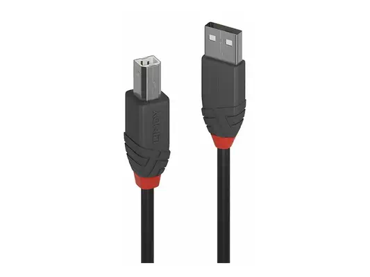 LINDY Câble USB 2.0 type A vers B Anthra Line 7.5m - Lindy - visuel 1