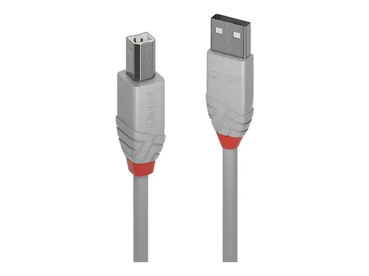 LINDY 2m USB 2.0 Type A to B Cablel Anthra Line USB Type - Lindy - Câble USB - visuel 1