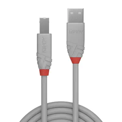 LINDY 3m USB 2.0 Type A to B Cable Anthra Line USB Type - Lindy - Câble USB - visuel 2