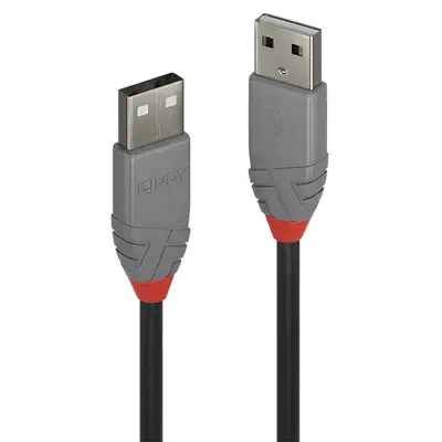 LINDY 0.2m USB 2.0 Type A Cable Anthra Line USB Type A - Lindy - Câble USB - visuel 1