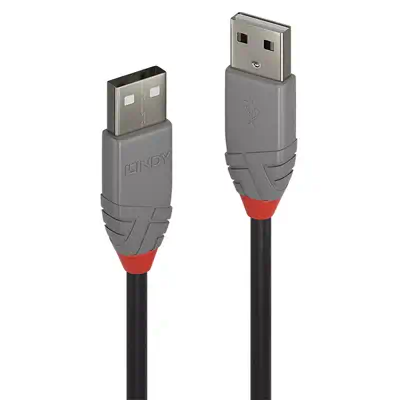 LINDY 0.5m USB 2.0 Type A Cable Anthra Line USB Type A - Lindy - Câble USB - visuel 1
