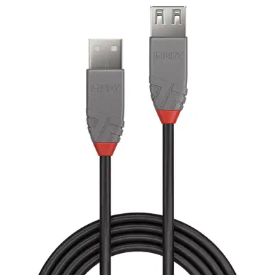 LINDY Rallonge USB 2.0 type A Anthra Line 0.2m - Lindy - Câble USB - visuel 2