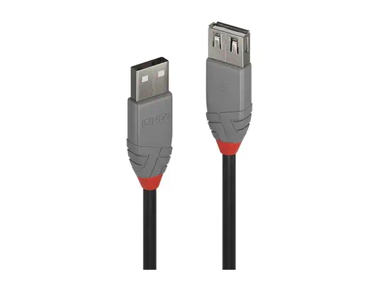LINDY Rallonge USB 2.0 type A Anthra Line 0.5m - Lindy - Câble USB - visuel 1