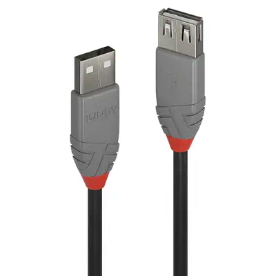 LINDY Rallonge USB 2.0 type A Anthra Line 5m - Lindy - Câble USB - visuel 1