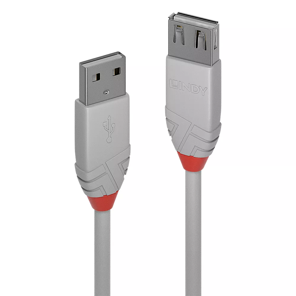 Vente LINDY 1m USB 2.0 Type A Extension Cable Anthra Line 480 au meilleur prix