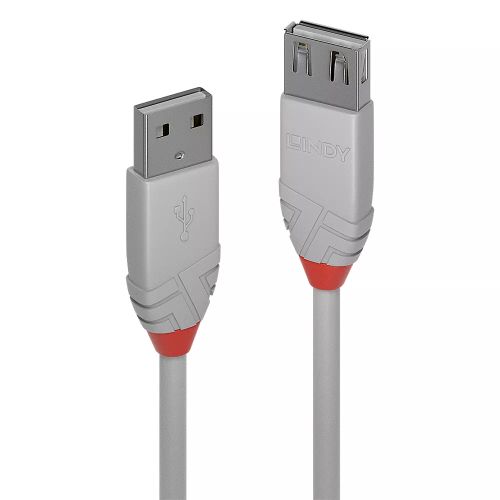 Revendeur officiel Câble USB LINDY 1m USB 2.0 Type A Extension Cable Anthra Line 480