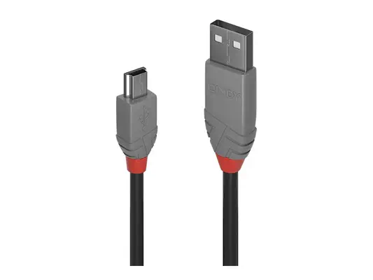 LINDY Câble USB 2.0 type A vers Mini-B Anthra Line 0.5m - Lindy - visuel 1