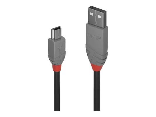 LINDY Câble USB 2.0 type A vers Mini-B Anthra Line 3m - Lindy - visuel 2