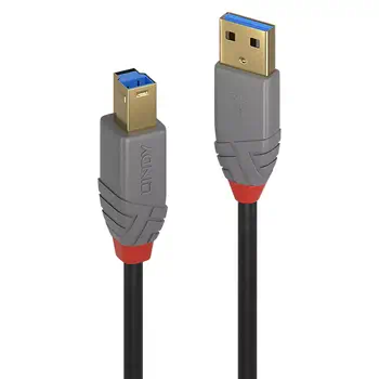 Achat LINDY Câble USB 3.0 Type A vers B Anthra Line 0.5m et autres produits de la marque Lindy