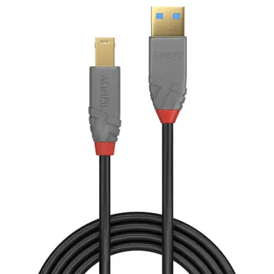 LINDY Câble USB 3.0 Type A vers B Anthra Line 1m - Lindy - visuel 2