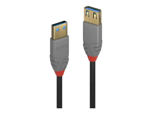 LINDY 0.5m USB 3.0 Type A extension cable A male / female - Lindy - Câble USB - visuel 2