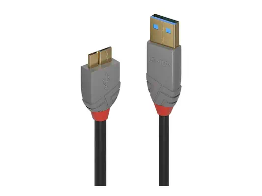 LINDY Câble USB 3.0 Type A vers Micro-B Anthra Line 1m - Lindy - visuel 1