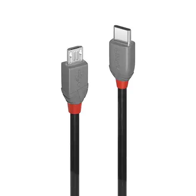LINDY Câble USB 2.0 Type C vers Micro-B Anthra Line 2m - Lindy - visuel 1