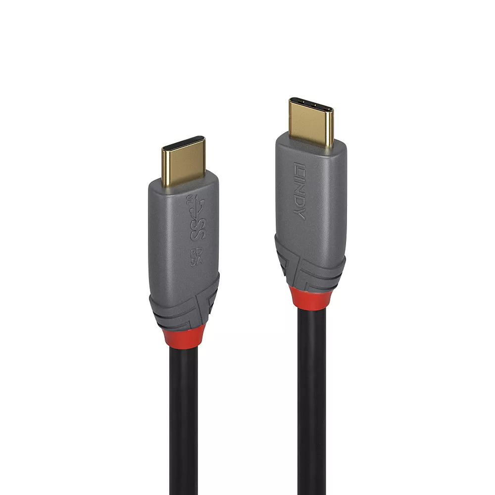 Vente Câble USB LINDY Câble USB 3.1 type C C 5A Anthra Line 0.5m