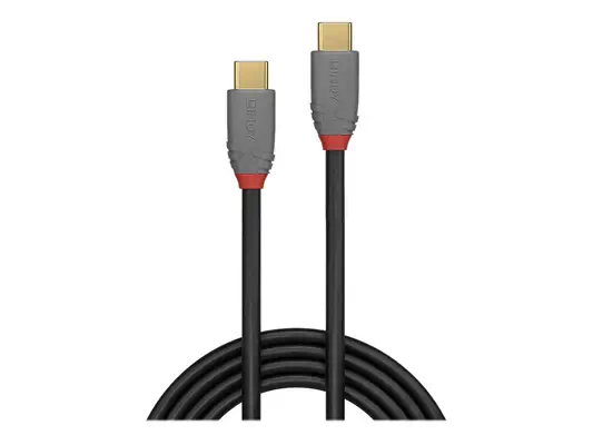 LINDY 1.5m USB 3.2 Type C Cable 5A PD Anthra Line USB - Lindy - Câble USB - visuel 1