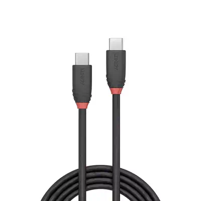 LINDY 0.5m USB 3.1 Type C Cable 3A Black Line - Lindy - Câble USB - visuel 2