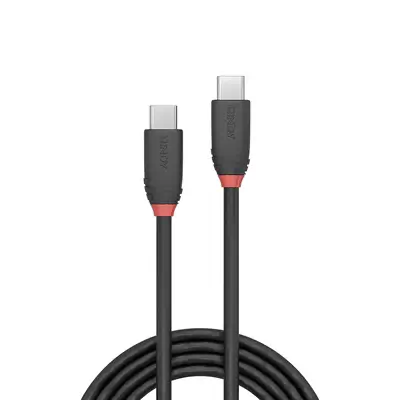 LINDY 1m USB 3.1 Type C Cable 3A Black Line - Lindy - Câble USB - visuel 2