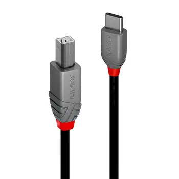 Achat LINDY 0.5m USB 2.0 Type C an B Cable Anthra Line et autres produits de la marque Lindy