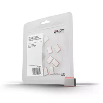 Achat LINDY USB Type C Port Blockers Pack of 10 Red et autres produits de la marque Lindy