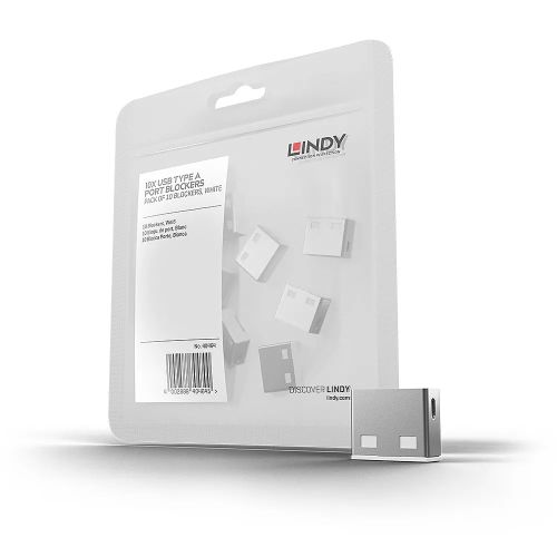 Vente LINDY Bloqueurs de ports USB 10 pièces Blanc au meilleur prix